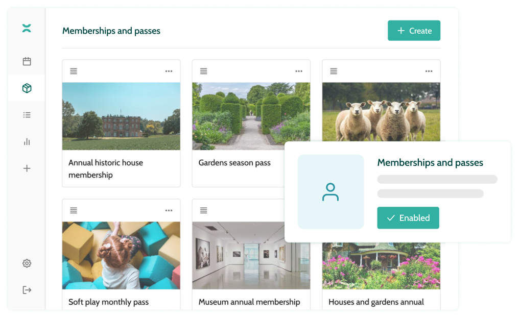Event ticketing software that supports memberships, passes and gift cards all in the same dashboard